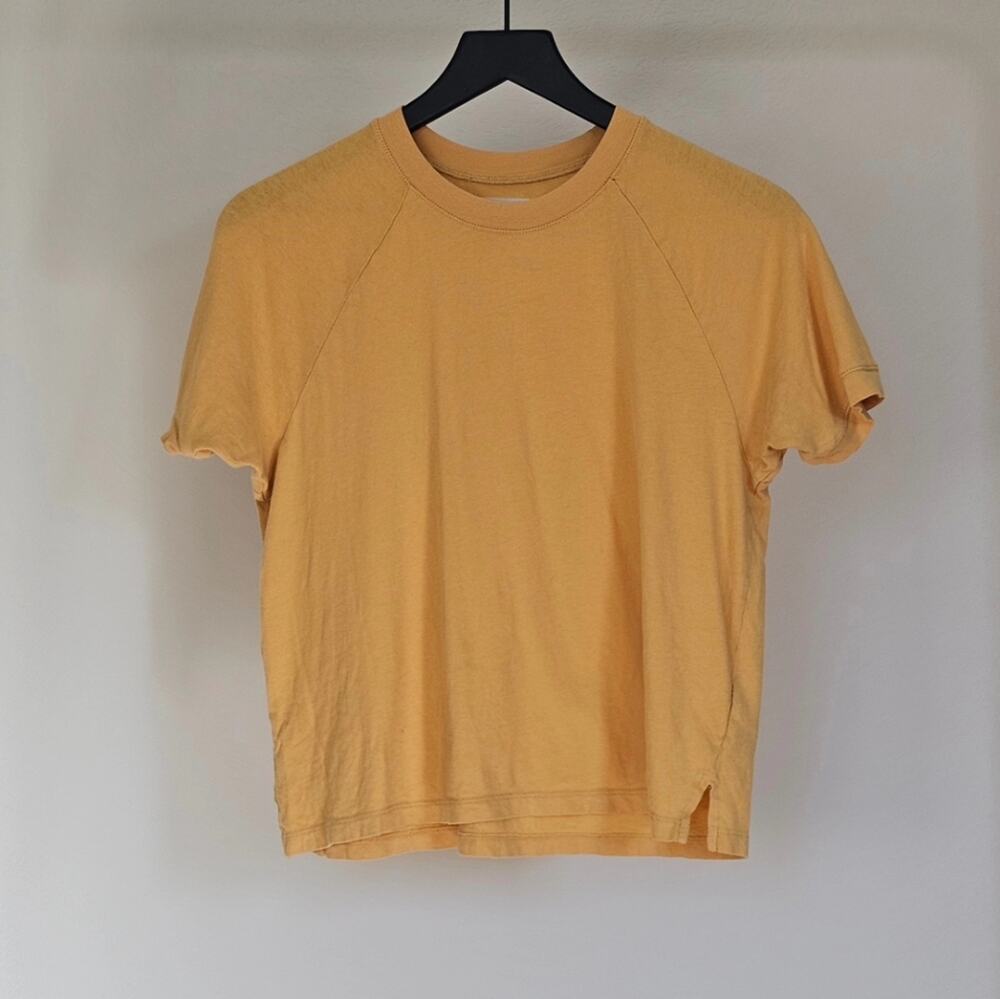 Madewell Gold Raglan Tee